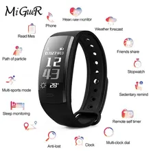 MiGueR QS90 Smart Bluetooth часы спортивные Фитнес активности сердечного ритма трекер крови Давление браслет IP67 Водонепроницаемый шагомер