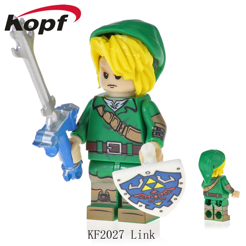 

Legoingly Minifigured The Legend of Zelda Game Princess Zelda Link Building Blocks Action NinjagoINGLY Toys For Children KF2027