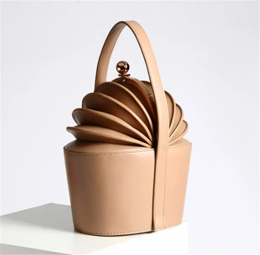 

Organ Handbag Genuine Leather Bucket Bag Metal Enclosure For A Female Vertical Wrist Bag Woman's Antique Framed Handbags Latest