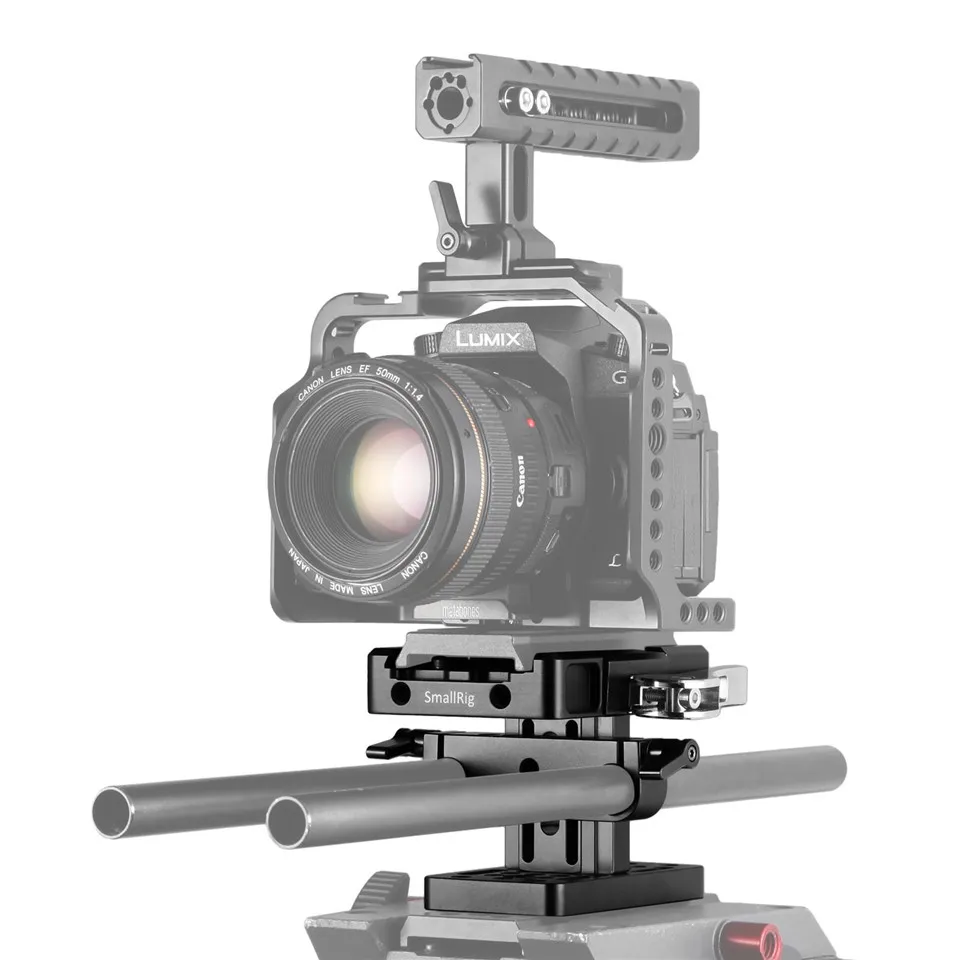 SmallRig DSLR камера каркасная плита(Manfrotto)+ 15 мм рельсовая система поддержки быстрого крепления штатива Монтажная пластина-2039