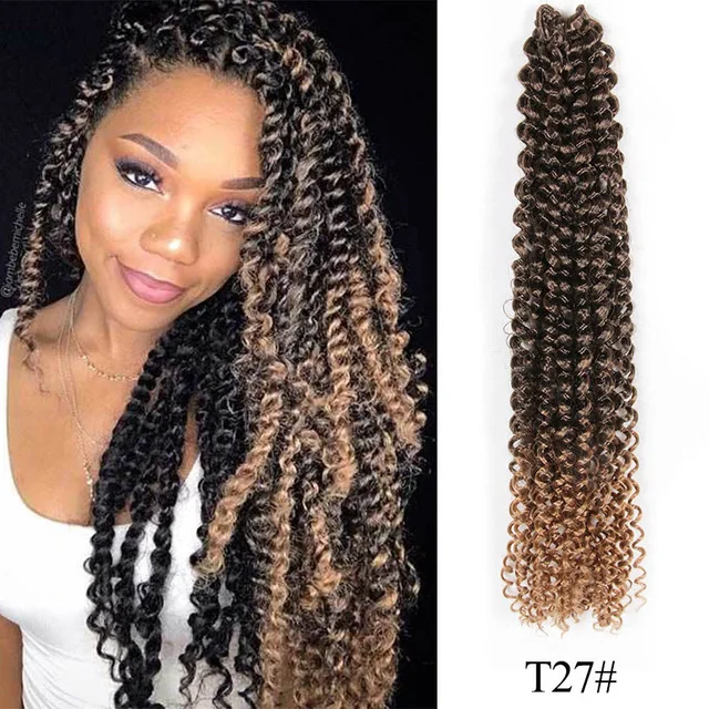 Alileader 18inch Natural Afro Kinky Twist Synthetic Crochet