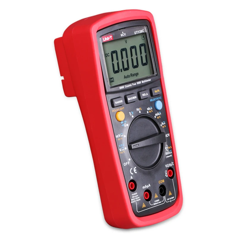 Multimètre numérique professionnel portatif CS618A + A-BF & UNI-T True RMS,  testeur de courant