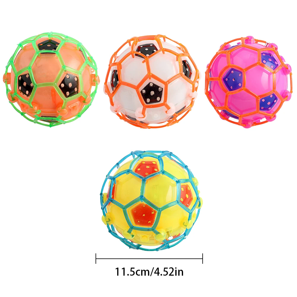4 шт. электрическая Вспышка футбол креативный милый открытый прыгающий шар Детская светящаяся игрушка танцы футбол весело прыгающий шар