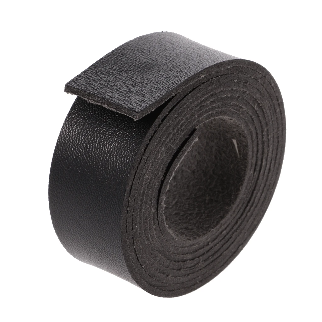 2Pcs DIY PU Leather Strap Dark Brown Black, 0.79 Inch Wide and 78 Inches Long
