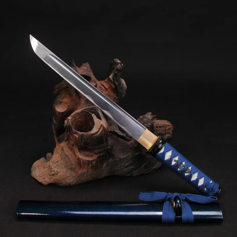 Украшение дома короткие Меч Японский меч самурая полностью ручной работы 1060 высокоуглеродистой Сталь полный тан лезвие функциональная