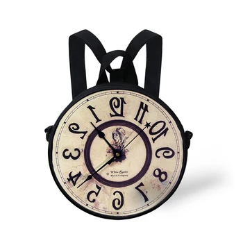 

Ladies Handbag Messenger Bag Purse Clocks Model Round Bag