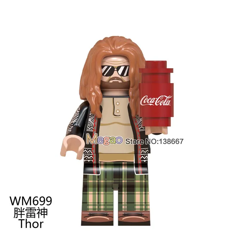 

Single Sale Avengers 4 Endgame Fat Thor Mjollnir Marvel Super Heroes Building Blocks Big Hulk Toys for Children Gifts