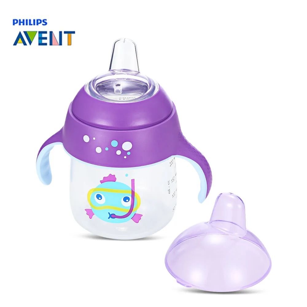 

Philips Avent 9oz / 260ml Baby Feeding Bottles BPA Free Animal Pattern Soft Handle Sipping Feed Bottle Training Drinking Cup