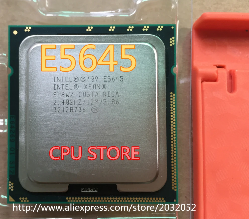 mobile processor list Intel Xeon Processor E5645 12M/Cache/2.4GHz/5.86 GT/s Intel QPI)LGA1366 Desktop CPU  e5645 laptop cpu