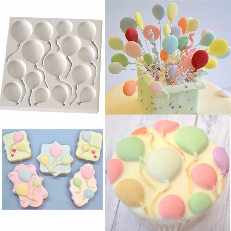 Luyou DIY воздушные шары на день рождения помадные силиконовые формы для торта кекса формы для выпечки торта инструменты для выпечки тортов FM1277