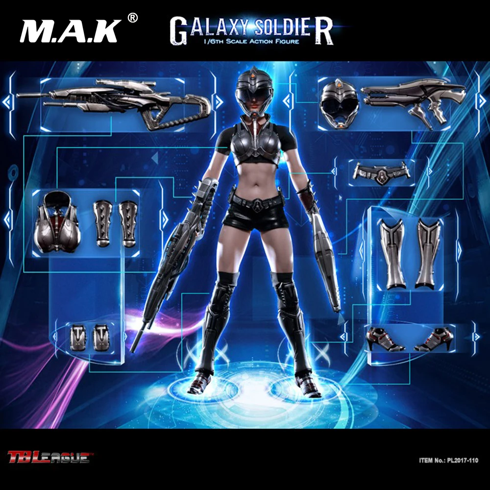 TBLeague PL2017-110 1//6 Scale Galaxy Soldier 12/" Female Figure Knee Armors Model