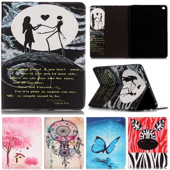 

Cute Cartoon Butterfly Moon Lover Flower Tower Stand Flip Leather Fundas Case For Apple IPad Air IPad 5 IPad5 Tablet Cover Coque