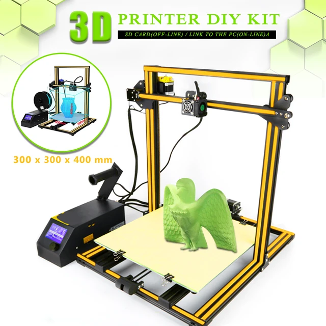 Special Price Auto Level Normal 3D Printer DIY Kit 3 Large Print Sizes 1.75mm 0.4mm Nozzle High Precision Reprap w/2000g Consumptive Material
