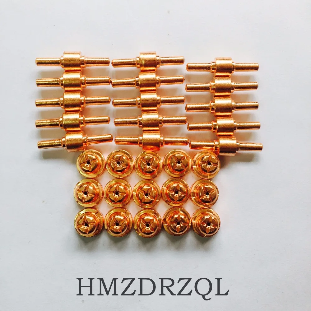 FREE SHIPPING 30Pcs PT-31 Electrode Tip Plasma Cutter Cutting Consumables KIT Plasma Nozzles Fit Cut-40 50D CT-312 PT31 30PK