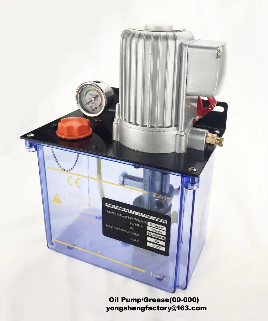 CE 3L/380V/90W PLC control lubrication grease pump/lubricator/oiler DR5