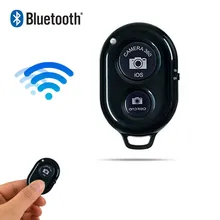 Bluetooth Phone Self Timer Shutter Button selfie stick Shutter Release Wireless Remote Control for iphone xiaomi huawei Android 2 in 1 selfie phone light and bluetooth shutter self timer black