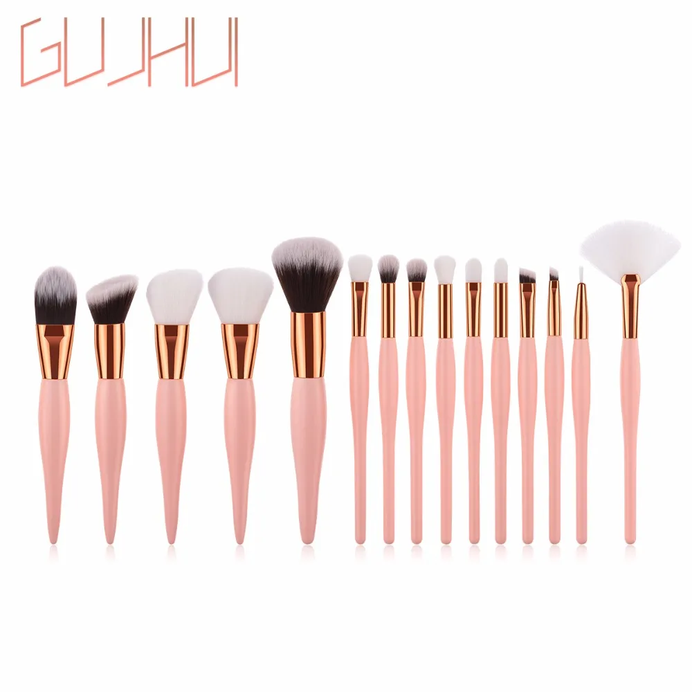 

8/12/15Pcs Makeup Brushes Set Pincel Maquiagem Base Foundation Powder Cosmetics blending Pink Make Up brush Beauty