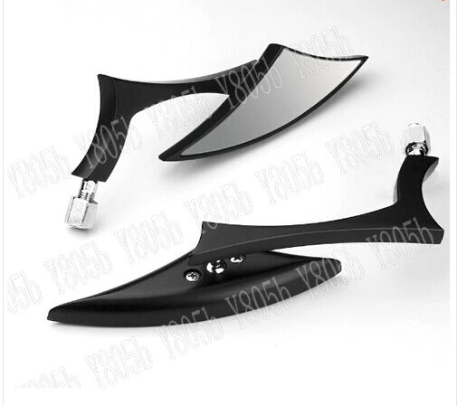 Черные мотоциклетные Задние Зеркала для Honda Shadow Spirit Saber Aero ACE Steed VLX 400 600 1100 DLX VTX1300 1800