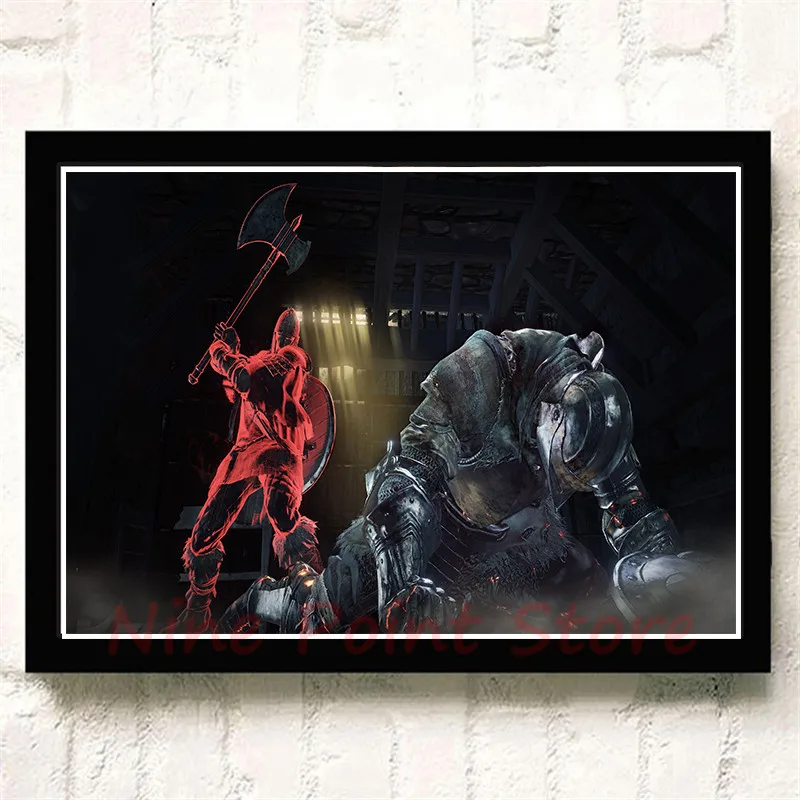 Dark Souls игровой бумажный плакат с покрытием для гостиной стены дома Современный художественный декор плакат Принт Бескаркасный