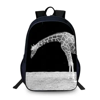 

BAOBEIKU New 3D Backpack Giraffe Travel School Bags Creative Fashion Animals Pattern For Teenager Girls Boys Women Men Bag