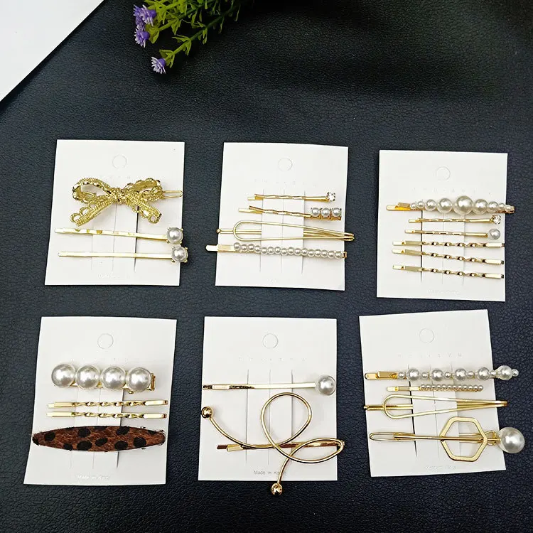 

hair clip set pearl hair clips for women korean style hair barettes hairclips summer accessories barrette cheveux fille