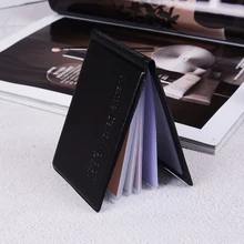 1 шт. черная искусственная кожа 40 карт ID держатель для кредитных карт чехол для книг органайзер для паспорта для кредитки чехол бизнес винтажная сумка