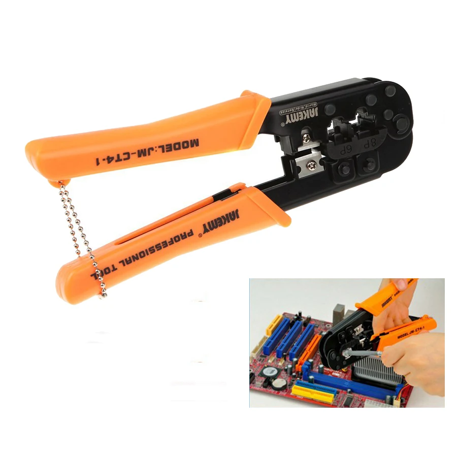 

Multitool JM-CT4-1 6P 8P Ethernet Internet Cable Crimping Plier repair hand tools Wire Cutter Cutting Pliers tool kit