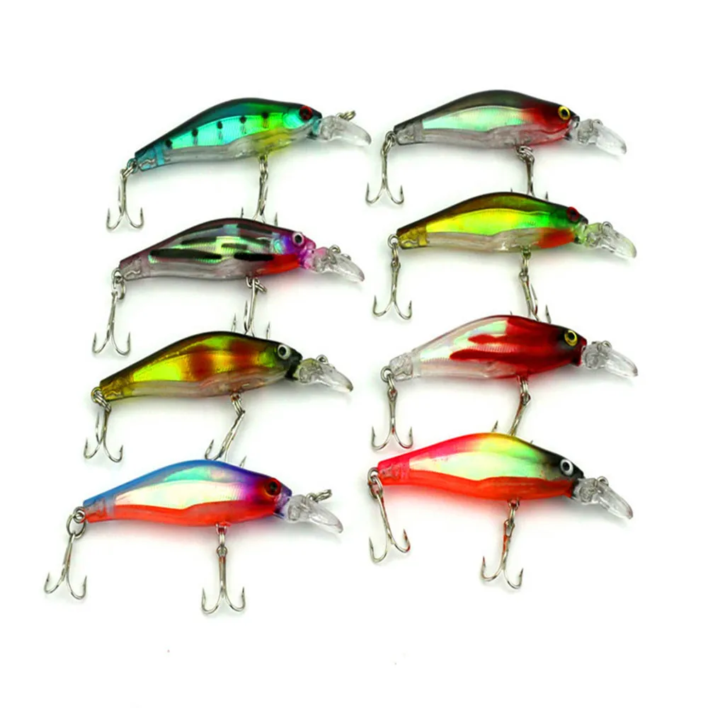  Hand Lure SeaKnight Minnow Plastic Fishing Lure Artificial Bait 82mm 6.3g 8 Color 3D Eyes Swimming 
