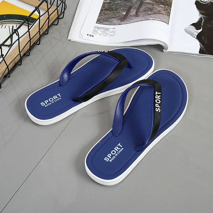 Flip-flops Beach Slim Sandal Shoes For Women Men Thick Sole Comfort Bath Outdoor Summer Proof Slippers (9)