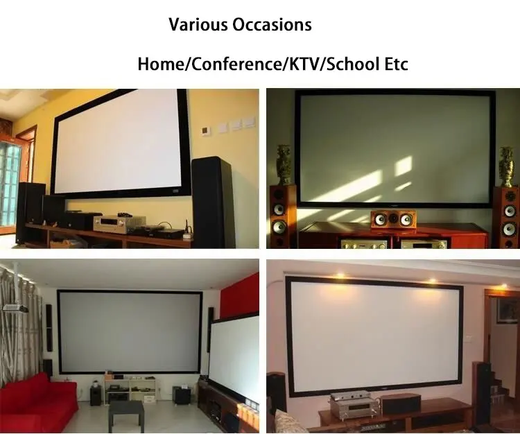 Thinyou высокой четкости 250 дюймов 4:3 3D мягкий проекционный холст проектор экран складной экран для наружных домашних кинофильмов