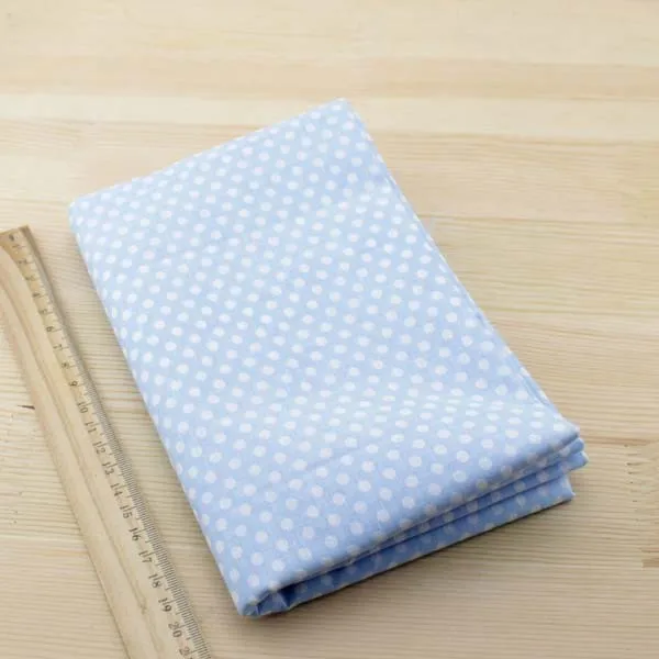 

2016 Fat Quarter Sky Blue White Dots Designs Patchwork Cotton Fabric Home Textile Sewing Lining Tecido News Beginner's Practice