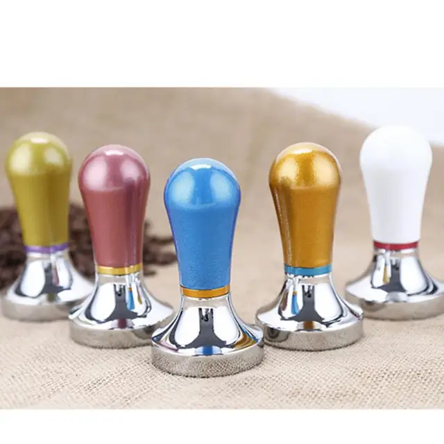 Special Price Aluminum Powder Tamper Coffee Powdered Hammer Stainless Steel Quantitative Powder Tamper Powder Bar 5 Colors Kitchen Tools
