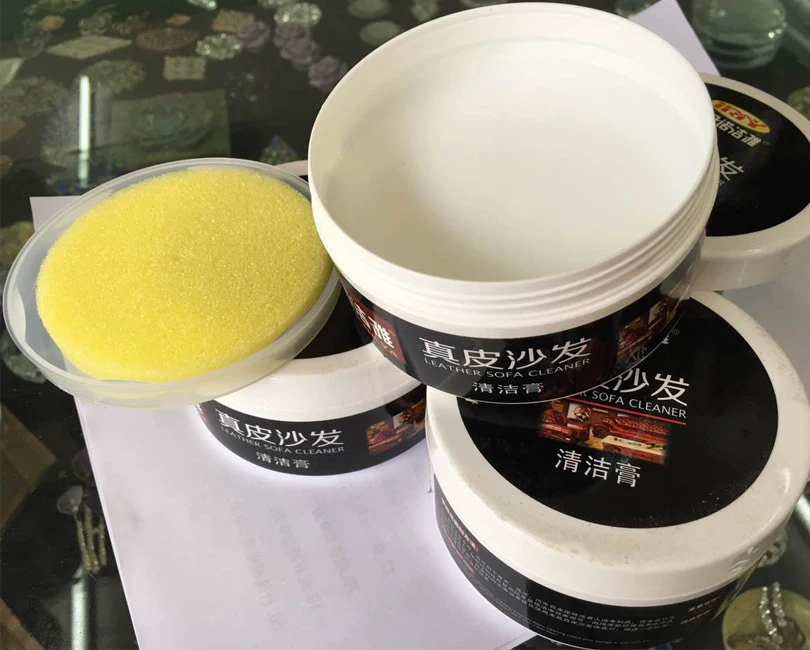 (Pack of 200g) Leather Cleaner Leather Sofa Cleaning Cream Polishing Cleaner