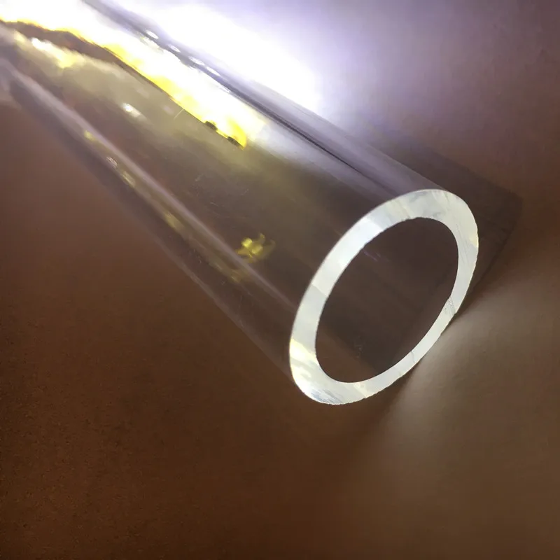 Tubo In Acrilico Trasparente 60x50mm - Lunghezza 1 Metro, Plexiglas Di Alta Qualità - Foto 3