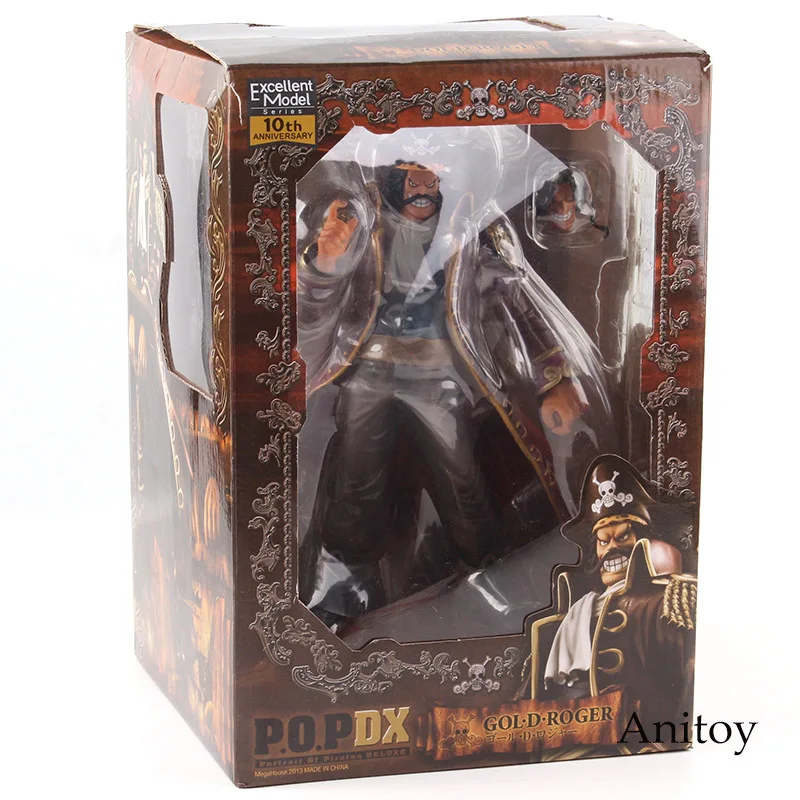 MegaHouse p. o. p DX фигурку одна деталь отличная модель серии Gol D Роджер 10th юбилей ПВХ Коллекционная модель игрушки