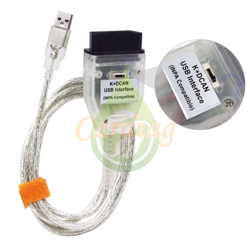 K + D CAN OBD2 USB интерфейс кабель для BMW INPA ediabas NCS эксперт FTDI FT232RL переключатель BWM к DCAN