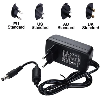보안 카메라 시스템용 Hamrolte 컨버터 어댑터, AC100-240V to DC 12V 2A 전원 공급 장치 어댑터, EU, US, UA, UK 플러그 옵션