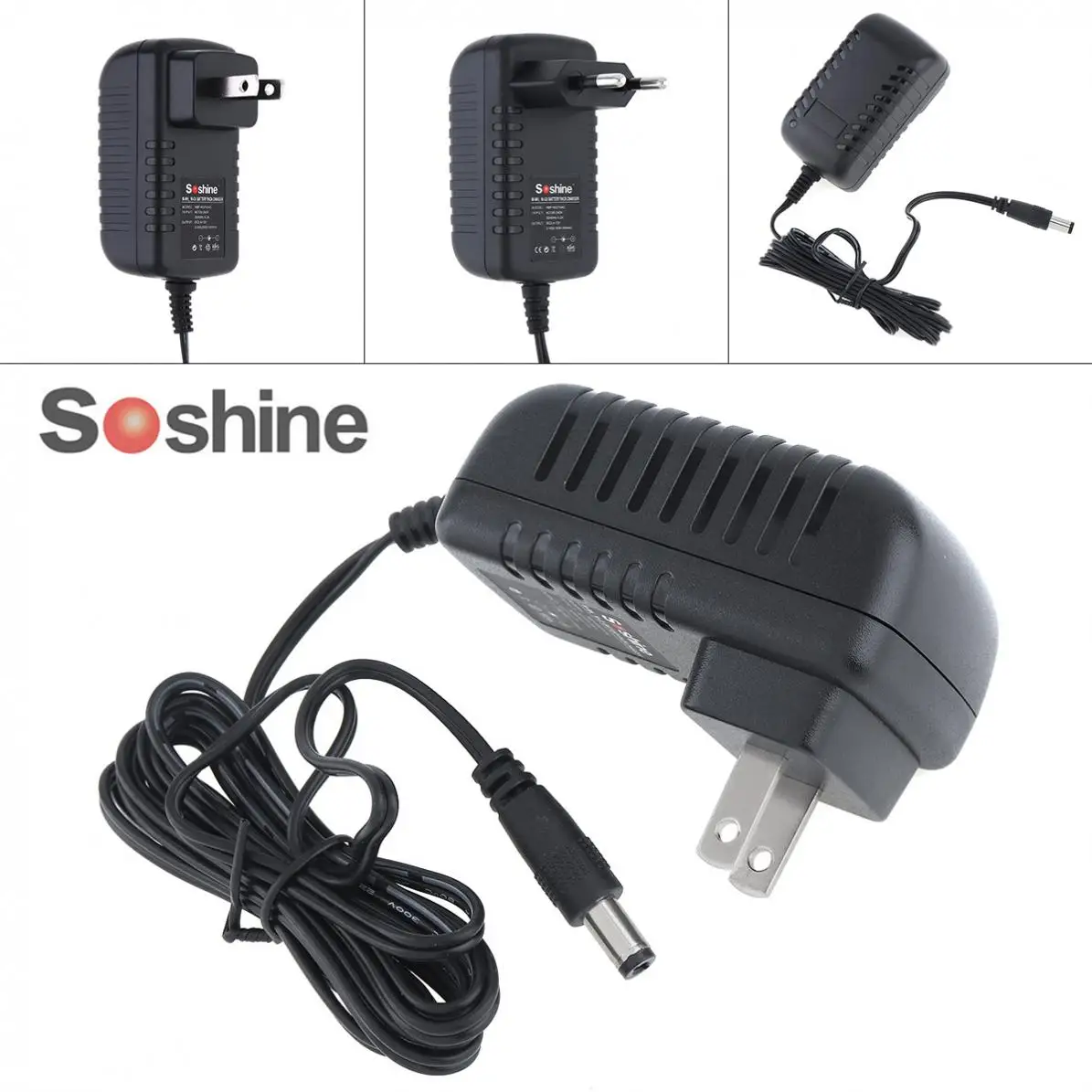 

AC 100-240V 0.2A US EU Plug DC 2.4-12V Power Supply Universal Travel 2.1 Power Adapter Charger for Ni-MH Ni-Cd Battery Pack