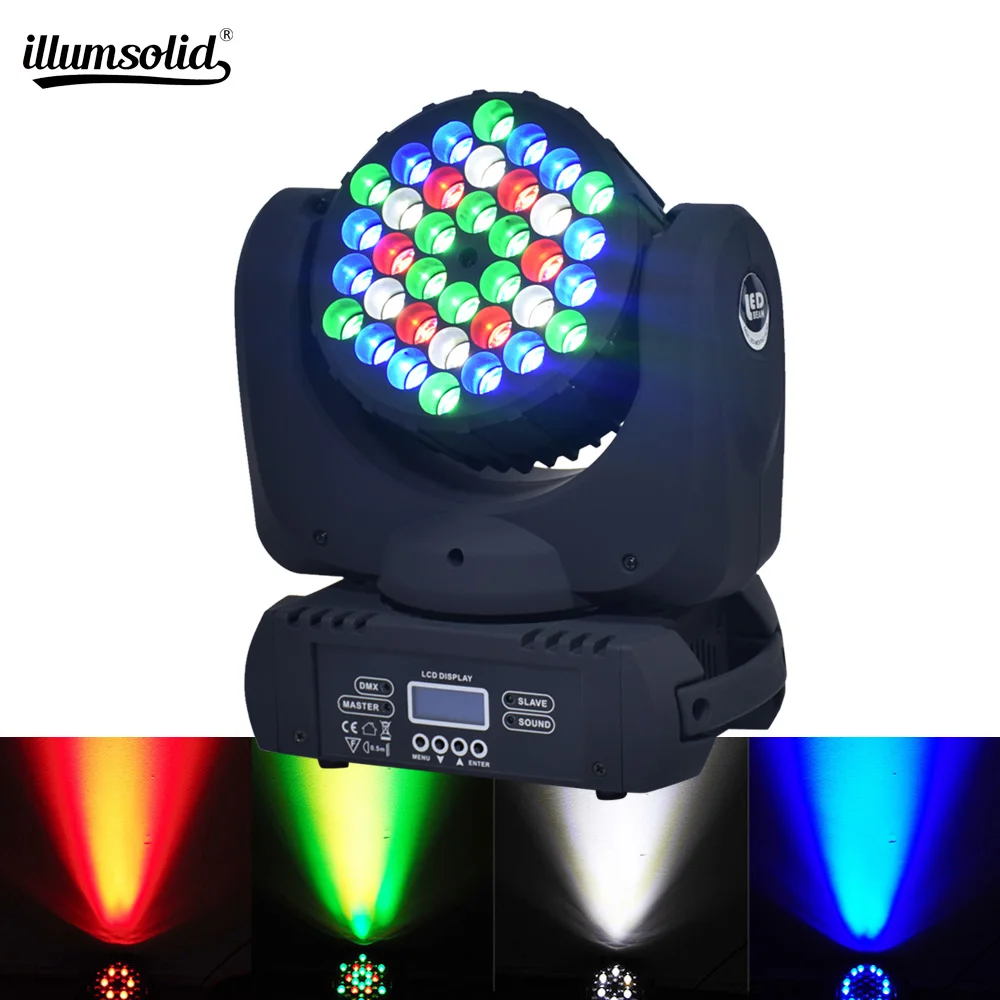 

Wash RGBW moving head light 36x3w led high beam Professional stage lighting equipment for dj