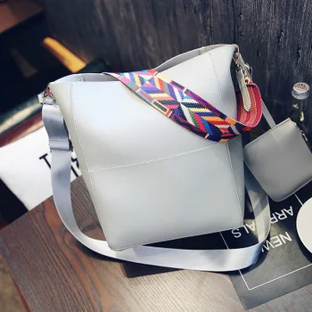 

Sendefn Brand Luxury HandbagsWomen's Bucket Top-Handle Bags Leather Shoulder Bag For Ladies Composite Bags Purse Shoulder