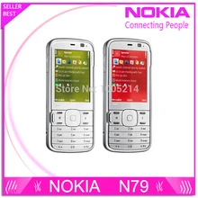 Remis à neuf d’origine Nokia N79 3 G réseau 5MP caméra WIFI GPS téléphones cellulaire un an de garantie livraison gratuite