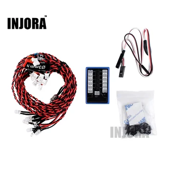 

Newest 12 LED Flashing Light System for 1/10 RC Model Car Tamiya HSP Kyosho HPI Smart PPM/FM/FS 2.4G Trucks 1/10th Scale Parts