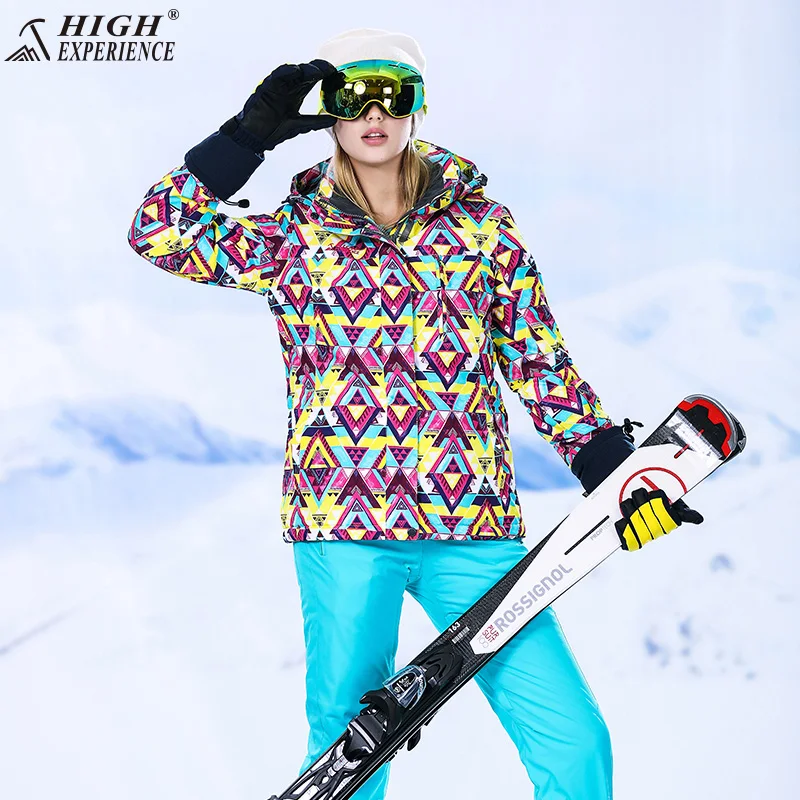 

High Experience Ski Jacket Women Snowboard Jackets Female Snow Coat Outdoor Winter Jacket Skiing Snowboard Sport Winter Ski Warm