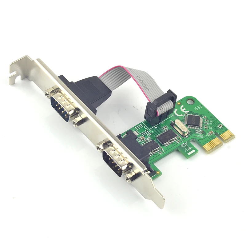 PCIe PCI express to 2 Serial RS232 Ports Adapter PCIE I/O card Card