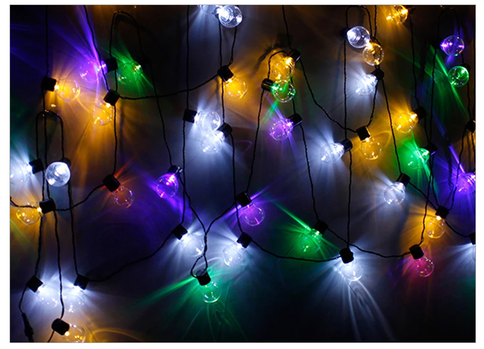 Patio Holiday Lights G40 Globe Party Christmas Fairy String Lights  (12)