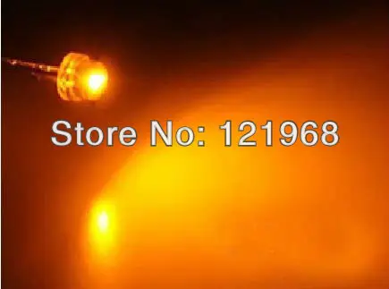 100 шт. оранжевый (600-610nm) 5 мм соломенная шляпа led диод 2 0-2 В strawhat DIP LED (CE &amp Rosh) | Лампы и