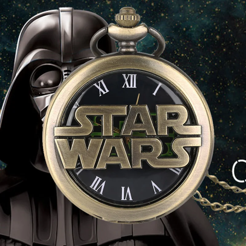 Карманные часы со звездами Yoda Darth Пробуждение силы аниме подарки для детей