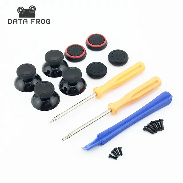 Best Offers 4 pcs Black Analog Joystick Stick Module + Screwdrivers Tool For XBOX ONE Arcade Joystick Thumbsticks For Xbox One S Slim