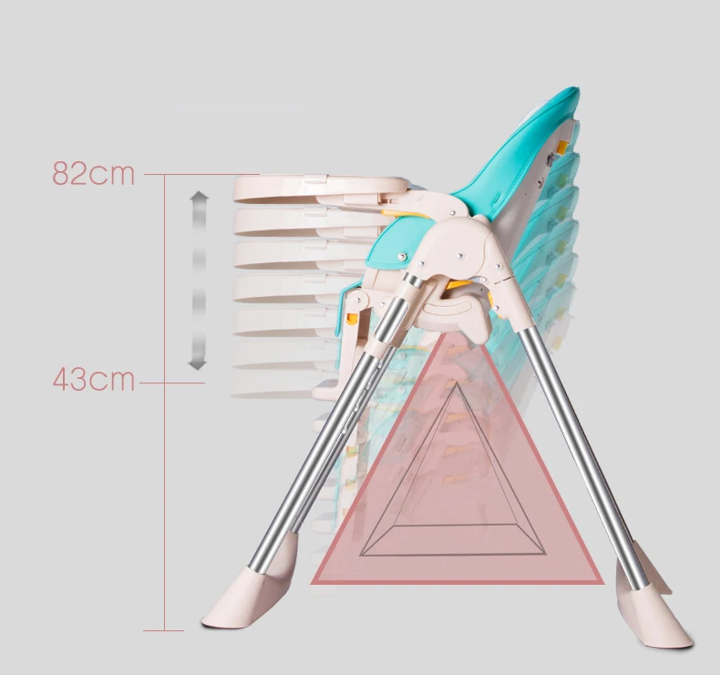 Многофункциональный кормления ребенка таблице стул Портативный складной может сидеть лежа стабильной безопасности Поддержка детский