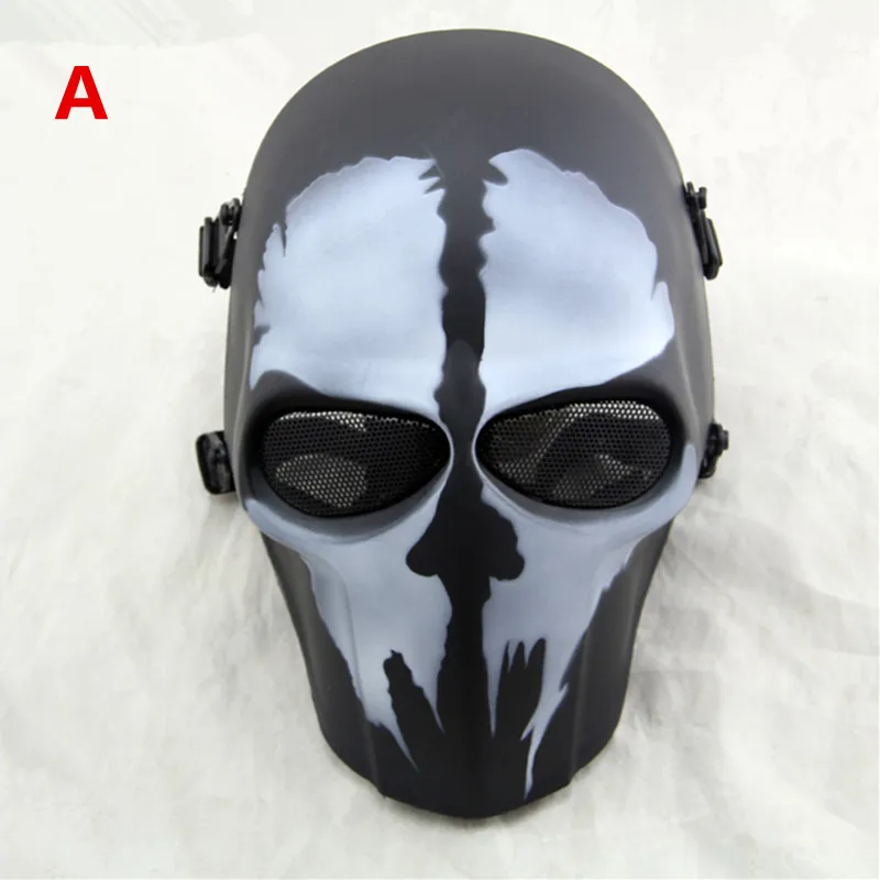 

Ghost Camouflage Wargame Scary CS Paintball Mask Outdoor Army Full Face Airsoft Tactical Skull Masks 19 color Available